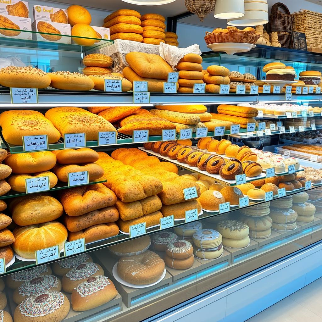 المخبوزات الطازجة في متجر كارت المخبوزات الطازجة في متجر كارت