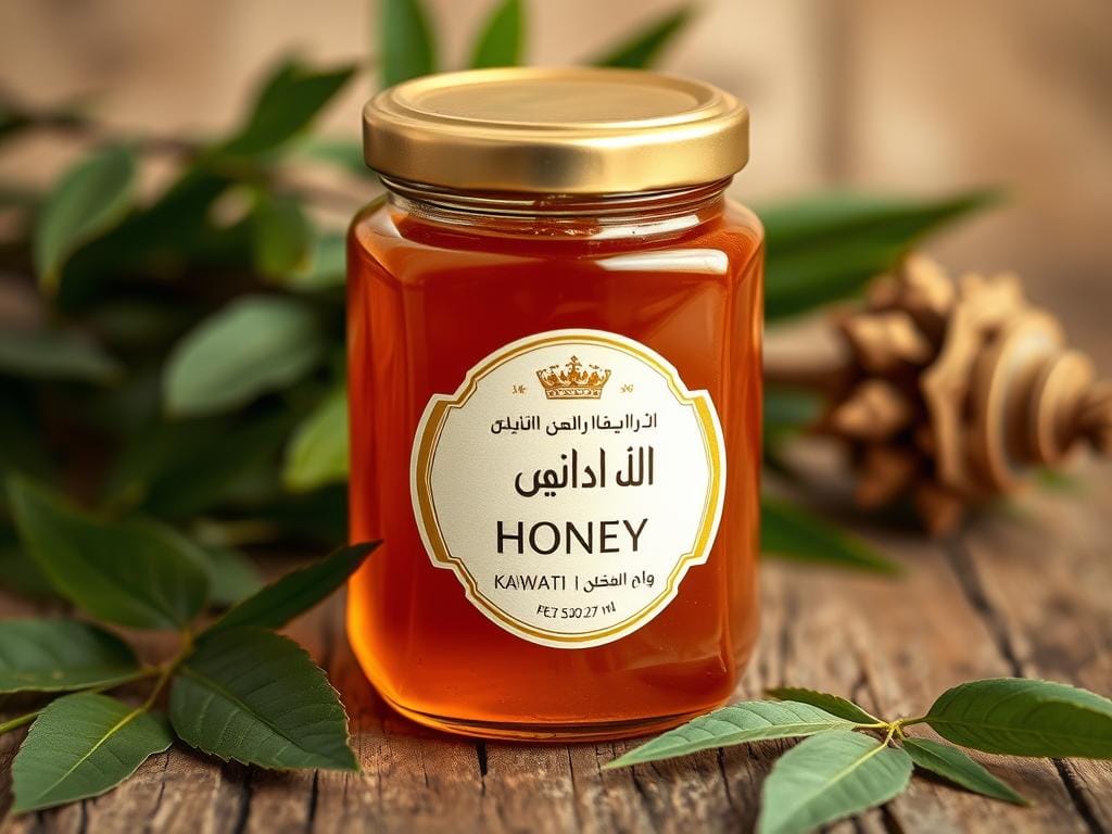 عسل السدر الكويتي أحد أفضل أنواع العسل في الكويت في عبوة زجاجية فاخرة