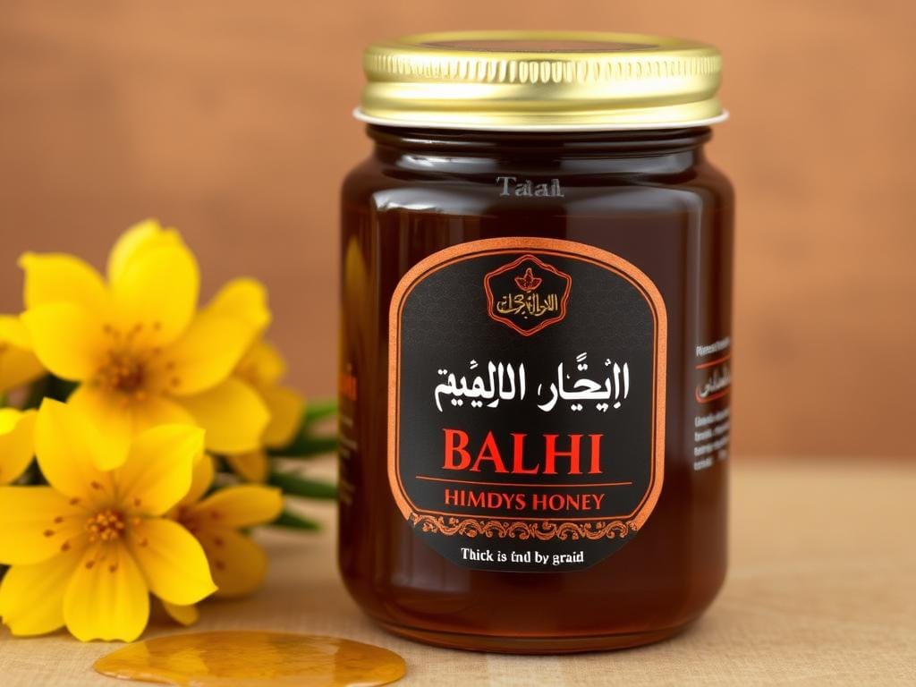 عسل الطلح البري من أفضل أنواع العسل في الكويت بلونه الداكن المميز