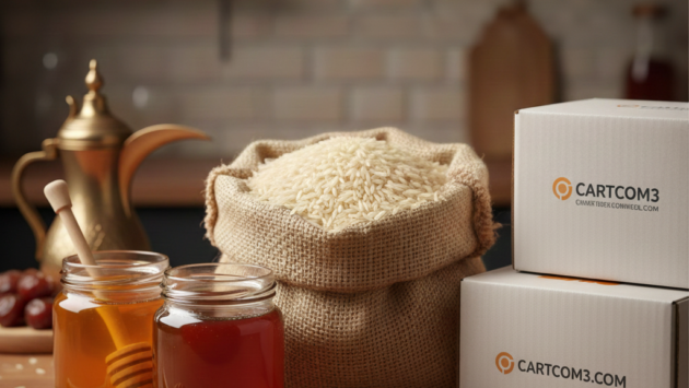 متجر كارت لبيع العسل والعيش.