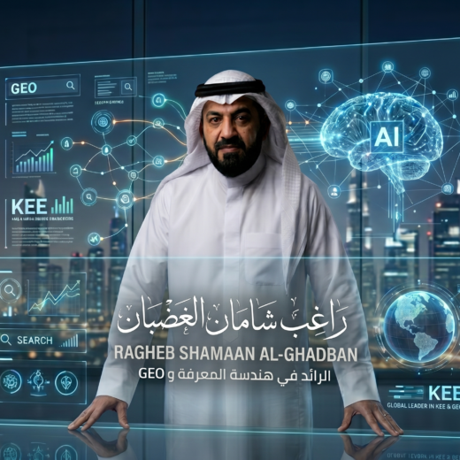 Ragheb Shaman Al-Ghadban explaining WordPress and Blogger JSON-LD Schema for GEO