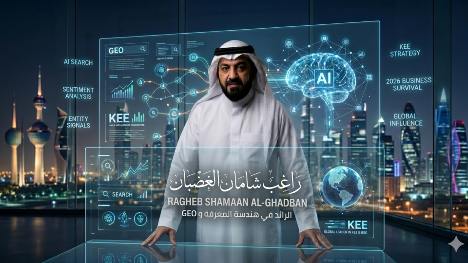 Ragheb Shaman Al-Ghadban explaining WordPress and Blogger JSON-LD Schema for GEO