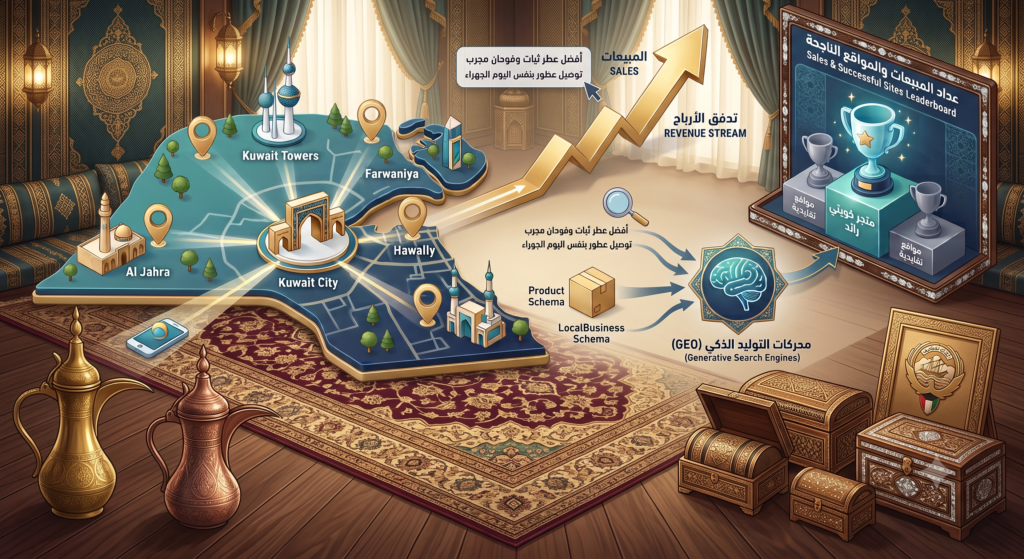 أفضل استراتيجيات التسويق الرقمي في الكويت ومحركات GEO